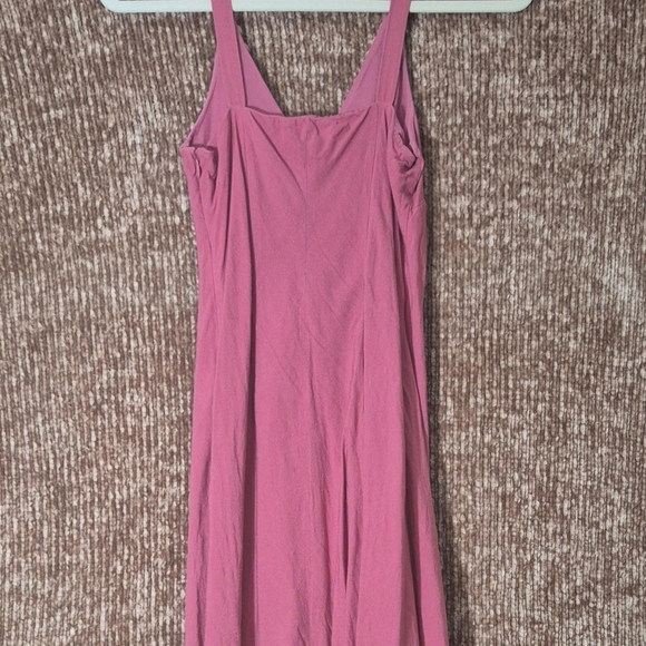 Metrostyle Vibrant Pink Strapless Dress with Beaded Accents - Picture 2 of 3